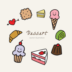 dessert illustration