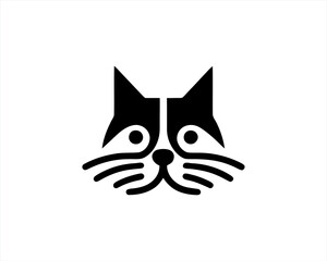 cat head vector