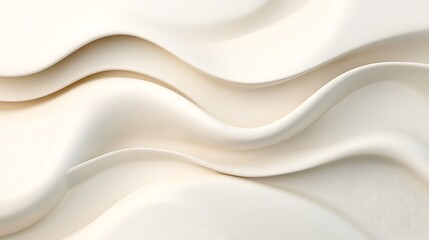 Obraz premium Abstract Creamy White Wave Texture Background