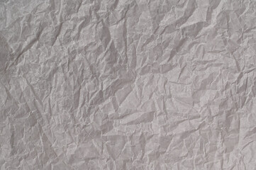 White crumpled craft paper. Copy space background, cover, backdrop, texture. Place for adding text or design