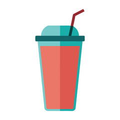 protein shake on white background