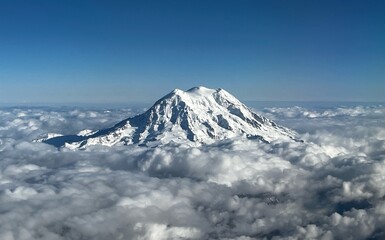 snow covered mountains