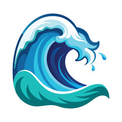 Ocean Waves vector, vector and illustration, vector style