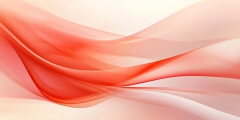 Abstract background with soft undulating lines flowing in pastel coral, lavender and orange hues, creating a delicate and elegant design
