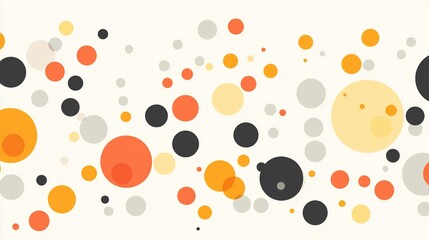 Abstract background with colorful circles.