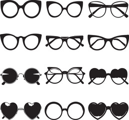 A collection of vintage eyeglasses Transparent Background Images