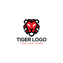 Tiger Head Logo Vector Illustration
