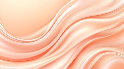 Obraz premium Abstract Peach Colored Swirling Waves Design
