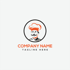 restaurant, cafe vector logo. chef or cuisine, cooking, cookery icon

