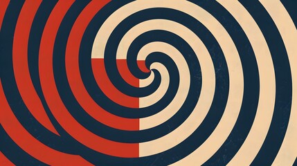 Obraz premium Abstract design featuring swirling patterns in contrasting colors.