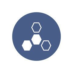 honeycomb icon , medical icon vector