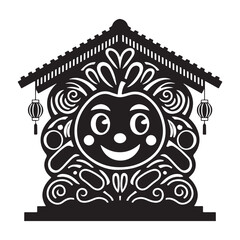 Traditional Cultural Festival with Lanterns and Decorations