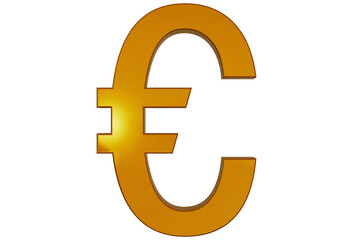Obraz premium Euro Sign Infographic Icon Golden