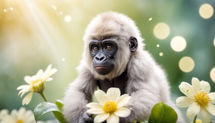 Gorilla Animal Fun Miniature Size Fantastic Surreal Wildlife