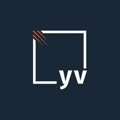 initial monogram logo with square style design.