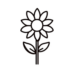 Fototapeta premium Sunflower icon