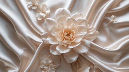 Elegant silky texture with soft flowing patterns