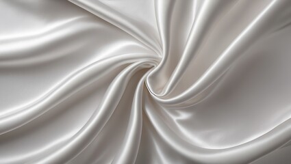 Obraz premium Smooth white silk fabric with soft texture