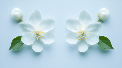 flower motifs arranged symmetrically on a clean background for luxurious designs 