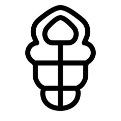 Sleeping bag icon