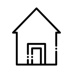 Home simple icon vector illustration for ui ux needs