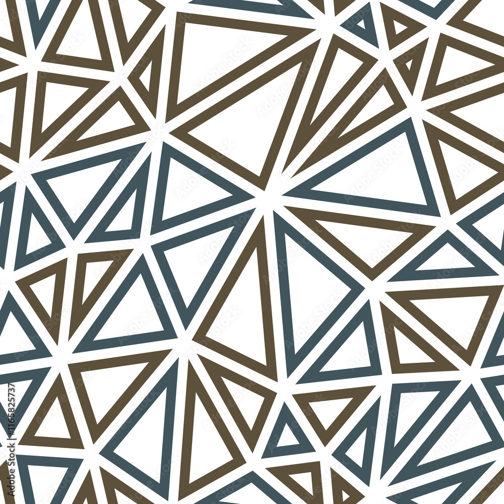 Poster geometric template background. large triangles in multiple colors. geometric shapes outlined in a re