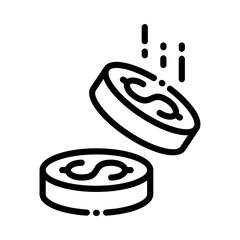 Income simple icon vector illustration for ui ux needs