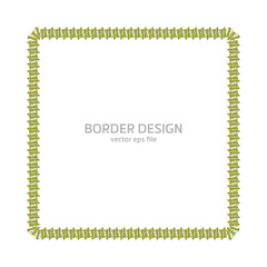 Vector Border Design. Border design vector illustration.