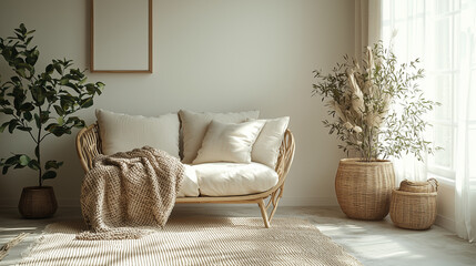 Naklejka premium Modern living room