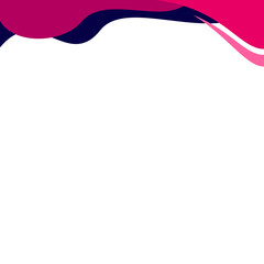 Business Wavy Shape Header Border