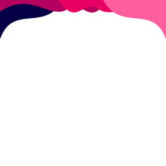 Business Wavy Shape Header Border