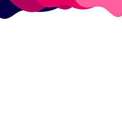 Obraz premium Business Wavy Shape Header Border