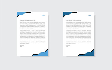 modern business letterhead template design