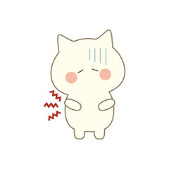 白猫（腹痛、体調不良）