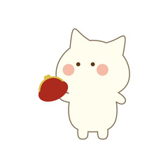 白猫（財布）