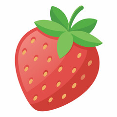 Obraz premium Strawberry vector illustration and artwork