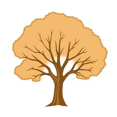 Golden Tree of Life: A stylized illustration of a majestic tree with a golden canopy, symbolizing growth, strength, and resilience.  