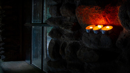 Candles At Window