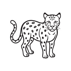 Fototapeta premium leopard vector illustration