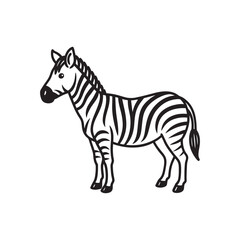 Zebra line art design