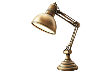 Classic Desk Lamp with Simple Design isolated on transparent background