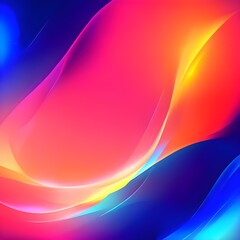 Abstract Neon Color Fusion Background