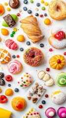 A Colorful Array of Exquisite Pastries and Desserts - A Visual Feast for the Senses