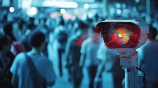 Surveillance Camera Detecting Suspicious Activity in Crowd
