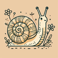 snail illustration © wahyu