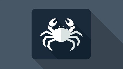 Crab Crustacean Flat Icon Food Apps Websites