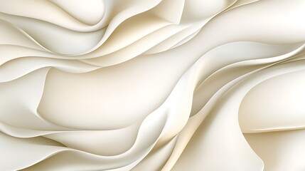 Obraz premium Abstract Cream Colored Wave Pattern Background