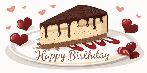 A piece of  delicious cake