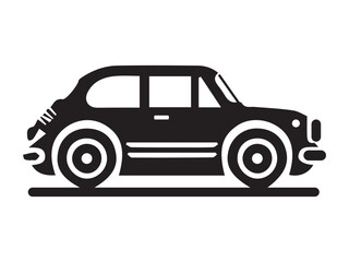 Car icon silhouette vector