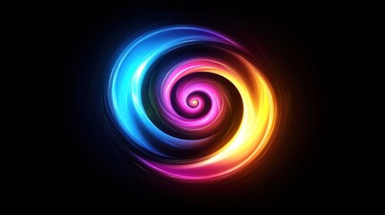 Vibrant Swirling Nebula: A Symphony of Light and Color